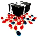 Jelly Filled Gummy Whales by Cuckoo Luckoo Confections, 17.5 oz Bag in a BlackTie Box