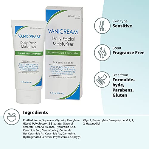 Vanicream Daily Facial Moisturizer With Ceramides and Hyaluronic Acid
