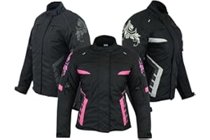 Escape Women Donna Textile Motorcycle Jacket Adventure Mororbike riding with CE Armor Waterproof I Breathable -All Seasons