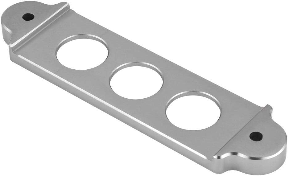 KIMISS JDM Battery Tie Down Car Battery Bracket Car Battery Mounting Bracket Heavy Duty Aluminum Car universal Battery Tie Down Bracket Hold Lock Anodized for CRX (Silver) - Image 4