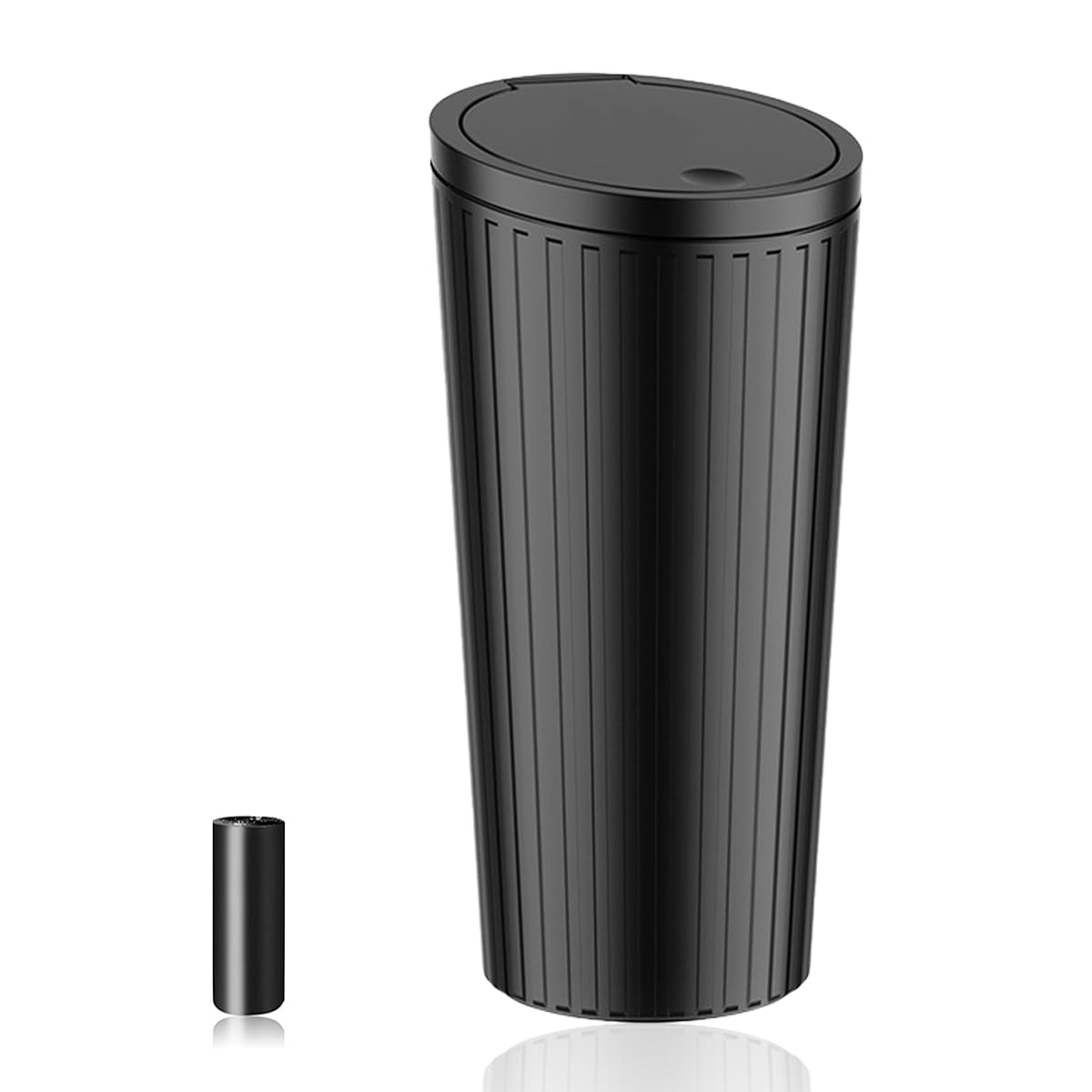 Photo 1 of SGLRT Car Trash Can Bin with Lid - Car Garbage Can Cup Holder-Universal Leakproof Vehicle Garbage Can Bin with 20pcs Trash Bags-Car Organizers and Storage for Front Back Seat Accessories