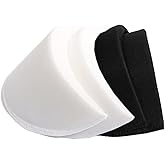 SZMUHLNY 2 Pairs Shoulder Pads Thickness 0.78in/2 CM Sewing Foam Pads Set-in Sponge Shoulder Pads for Womens Clothing Shoulder Enhancer for Men Blazer Suit Coat Jacket Dress Clothes Sewing Accessories