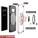 Dairnim Note 8 Case, Galaxy Note 8 Case, Ring Stand Dual Layer TPU Bumper Anti-Scratch Shockproof Support Magnetic Car Mount Holder Thin Soft Case for Samsung Galaxy Note 8, Rose Gold