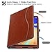 Ztotop Folio Case for Samsung Galaxy Tab S4 10.5 Inch 2018(SM-T830/T835/T837), Leather Folding Stand Cover with Auto Wake/Sleep, S Pen Holder and Multiple Viewing Angles,Brown