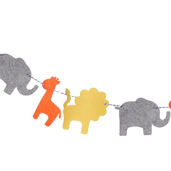Toys Games Loviver Cute Animal Bunting Banner Kids Birthday