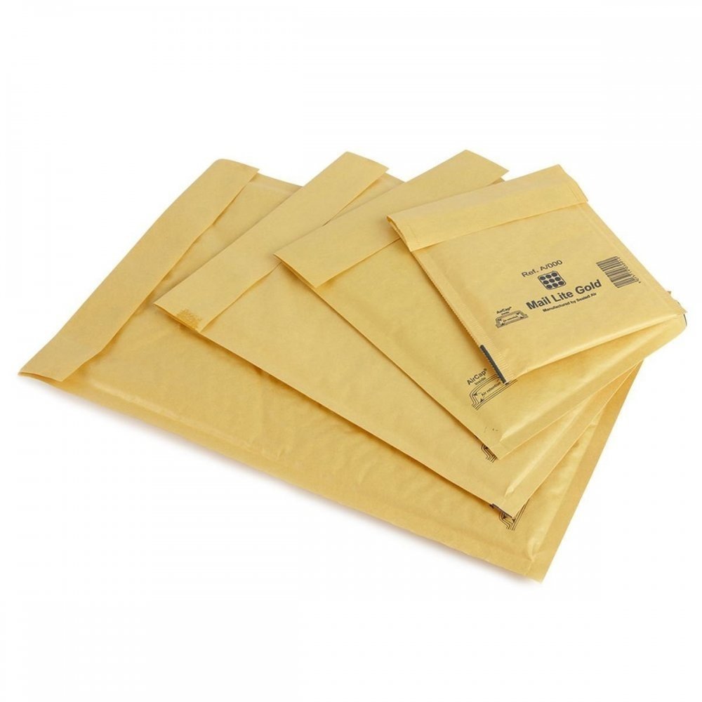 Mail Lite E/2 220 x 260 mm Padded Envelope, Gold, Pack of 100