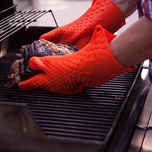 Jolly Green Products Ekogrips Premium HeatResistant BBQ Gloves for Cooking and Meat Handling