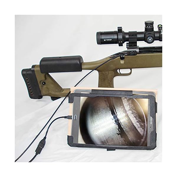 Teslong Gewehrendoskope, Fass Endoskopkamera, 0.2-Zoll-kurzem Fokus Gun Barrel Endoskop,Laufkamera, Endoskopkamera mit Licht,Inspektionskamera mit 6 LED Licht für Windows Mac,Linux, Android (1m) – Bild 5