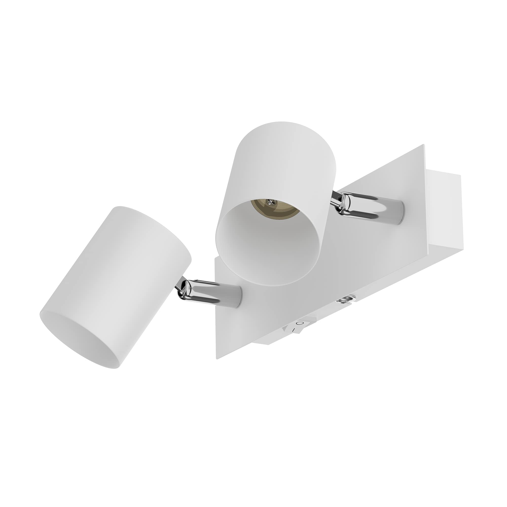 ledscom.de Wall lamp WAIKA, 2-Light, Switch, White matt, Angular, 2X GU10 max. 60W — image 1