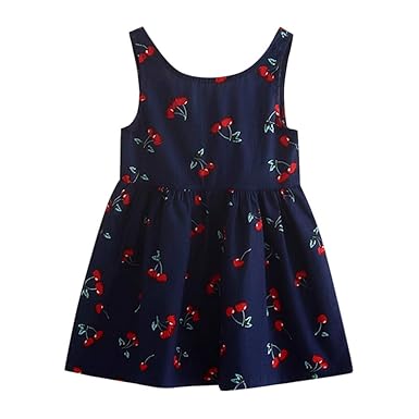 TIFIY Mädchen ärmelloskleider Kleinkind Sommer Prinzessin Dress Kinder Baby Party Hochzeit Kleid