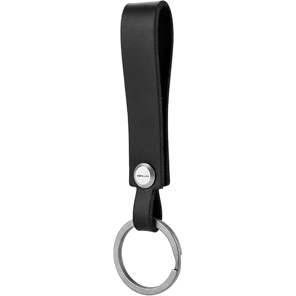 Zafolia Genuine Leather Keychain for Car Home Key Ring Strap