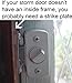 Storm Door Strike Kit for Inside Handle or Deadbolt Assembly