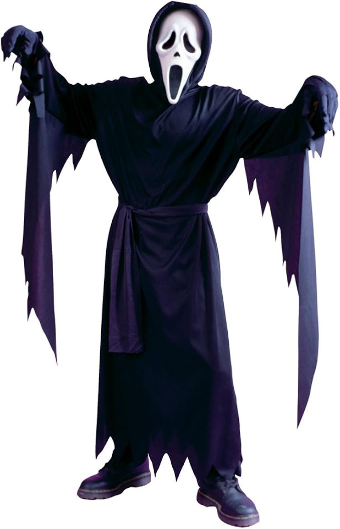 Child Classic Ghost Face Scream 4 Fancy Dress Halloween Costume Up to