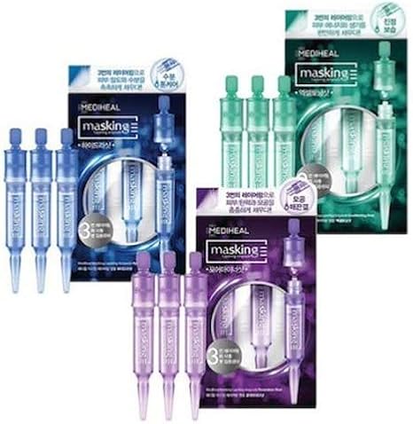 Amazon Mediheal メディヒール マスキング レイアリング アンプル ３個セット エクセルトーニング フォアマイナー ハイドラショット 日本国内発送 並行輸入品 ノーブランド品 美容液 通販