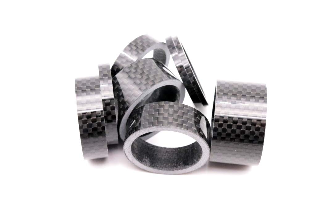 Ahead Stem Spacer 28.6mm Spacer Set1 1/8 2/3/5/8/10/12/15/20 mm Carbon Matt Glossy new (glossy)