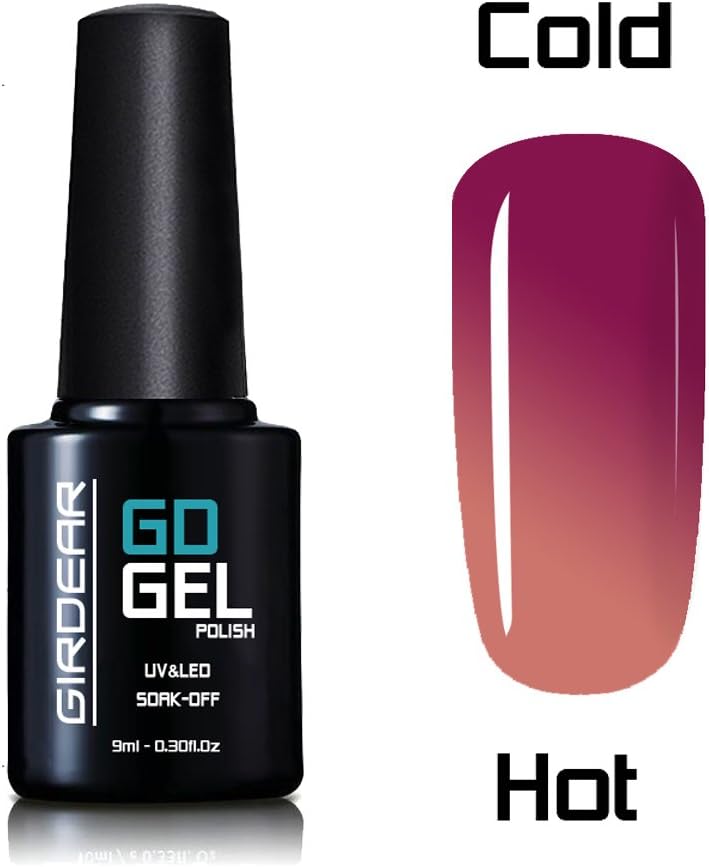 Girdear Chameleon Thermal Color Changing Gel Polish Soak Off Nail Art Manicure 5041