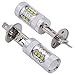 KaTur 80W High Power 900 Lumens H1 Fog Light Lens Bulbs Headlight DRL Lamp Cree Chips 16SMD Auto Car Daytime Running Driving Light 12V 6000K Xenon White 2-Pack