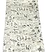 HaokHome 63275 Thicker Material Vintage Newspaper Peel & Stick Wallpaper 17.7'' x 19.7ft Beige/Black Self Adhesive Contact Paper