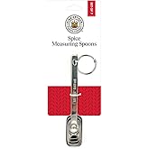 King Arthur Baking Company Spice Measuring Spoons, 18/8 Stainless Steel, 7-Piece Set, Precision Measures, For Baking And Cook