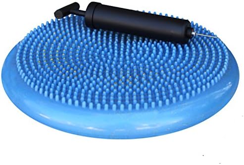 Inflated Air Stability Wobble Cushion / Exercise Fitness Core Balance Disc (35cm/14in Diameter)