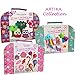 ARTIKA Owl Themed Kids Sewing Kit with Booklet, Stencil & Travel Case