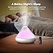 Essential Oil Diffuser, TaoTronics 300ml Aromatherapy Diffuser with Natural Candle Light( Triple Mist Outlet, Touch Control Aroma Diffuser, Diffusers for Essential Oils, 8 Hour Ultrasonic Humidifier)