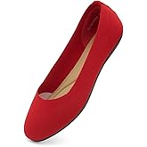 Shoe Land Flats for Women – Knit Ballet Flats, Foldable Slip-On Lightweight Dress Shoes with Memory Foam, Comfortable Round Toe for Work, Travel & Daily Wear