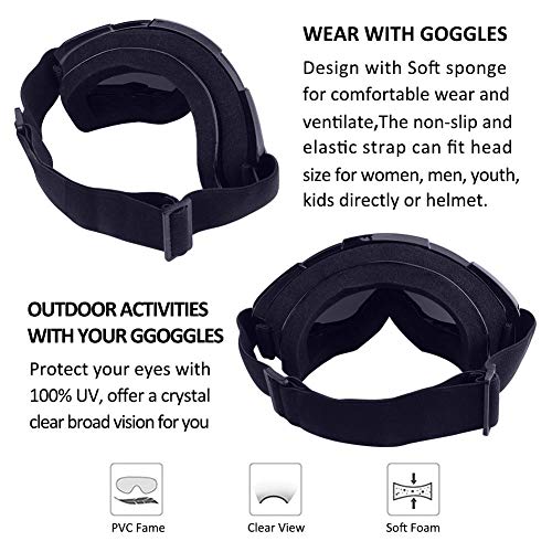 Motorcycle goggles,Dirt Bike goggles,Bendable OTG frame waterproof