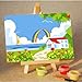 Colour Talk Framed Canvas DIY Painting, Paint by Number Kits for Kids - Rainbow 8
