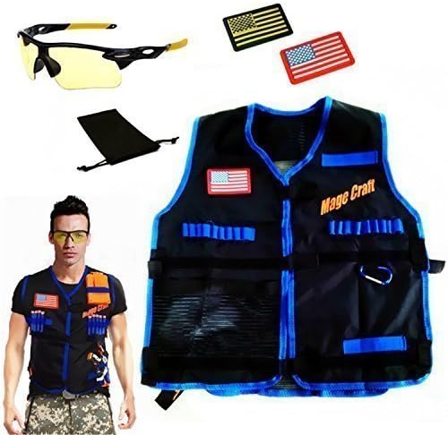 MageCraft Elite Tactical Vest Kit For Nerf N-strike Elite Series,Nerf Super Soaker Series