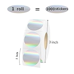 Yeachlaing 1" Holographic Thermal Label Stickers