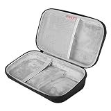 BOVKE EVA Hard Travel Carrying Case for Omron BP742N 5 Series Upper Arm Blood Pressure Monitor with Cuff that fits Standard and Large Arms, Black