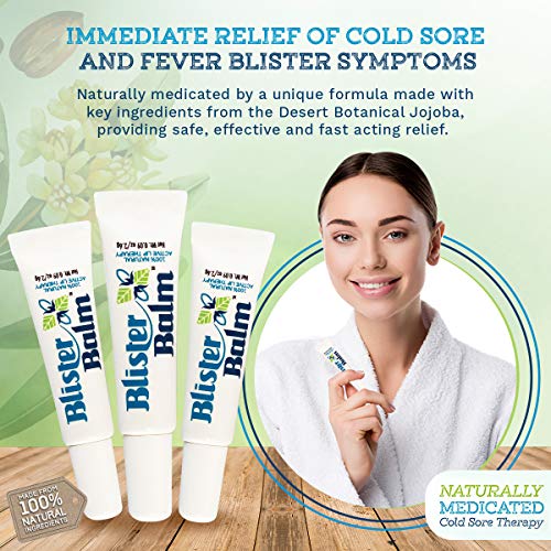 Blister Balm External Analgesic Ointment Cold Sore Relief .09 oz 100 Natural