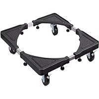 Movable Base Size Adjustable Washing Machine Base for Dryer Refrigerator Telescopic Furniture Dolly Roller with Swivel…