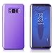 technext020 Ultra Slim Fit Silicone Phone Case Compatible for Galaxy S8, Purple