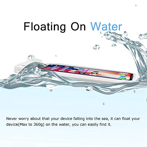 Universal Waterproof Case, IFCASE IP68 Floating TPU Phone Dry Bag Pouch for iPhone Xs Max/XS/XR/X, iPhone 6/7/8 Plus, Samsung Galaxy A7/A8, Nokia 7.1/7.1 Plus - 2 Pack White - Thumbnail 4