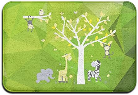 Tree, Elephant Jungle Animal Wall Art Indoor/Outdoor Doormat 2416 Inch