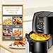 SimpleTaste Air Fryer for Delicious, Low Calories Food, Rapid Air Circulation Technology, 8 Smart Preset Programs Cooks Food Fast and Evenly, Digital Screen, 1500 Watt, 3.2QT