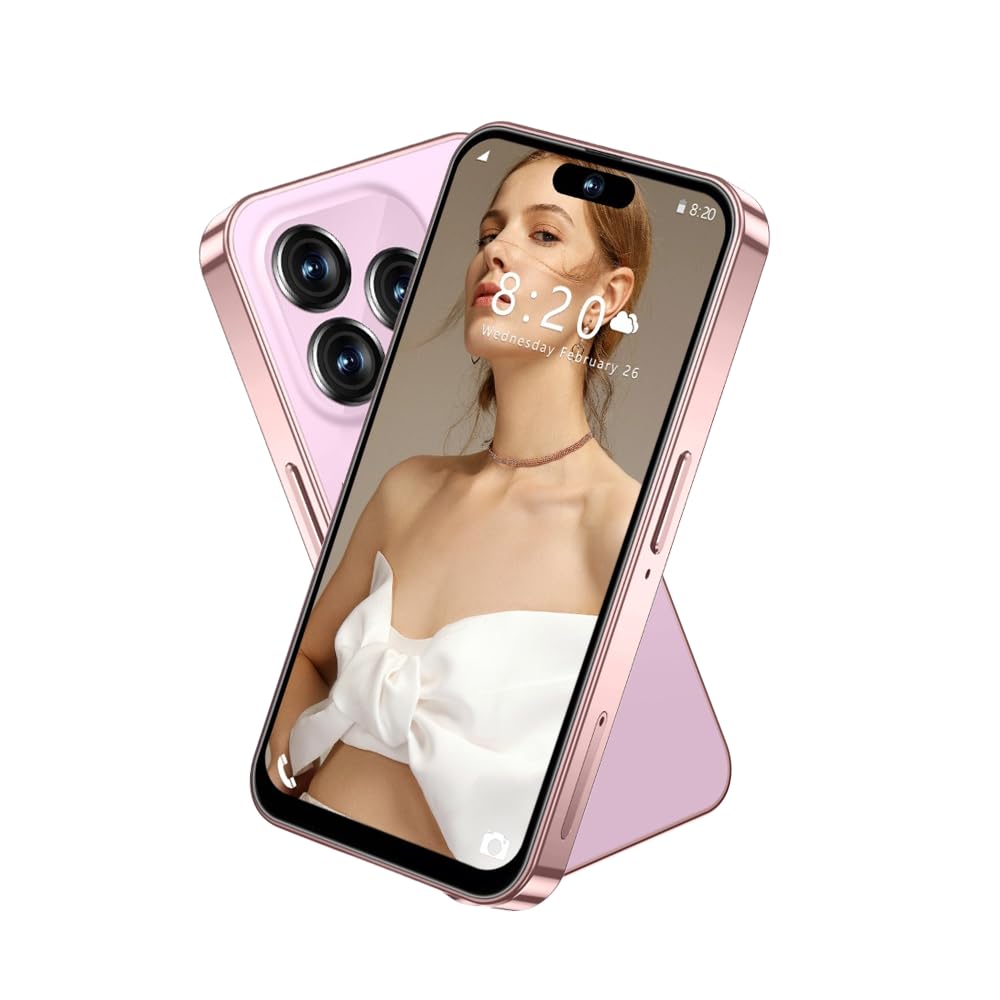 PrzSay mini Smartphone for Kids with 4.0 inch Small HD Screen, 3GB RAM+32GB ROM,4G Dual SIM,Android 10.0,WiFi,Bluetooth,FM,GPS Pocket Phone (Pink)