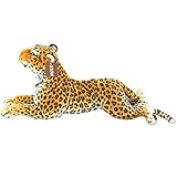 Jesonn Realistic Soft Stuffed Animals Grovel Spotted Leopard Toys Plush for Baby Pillow and Kids' Gifts,23.6