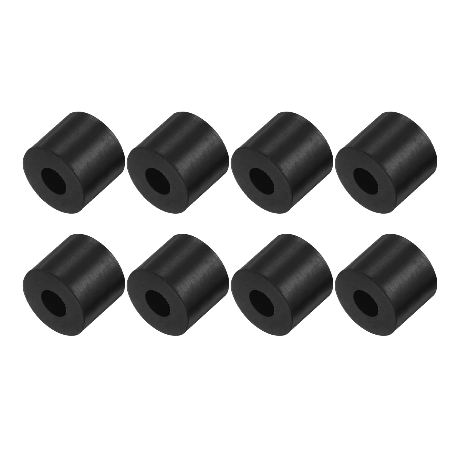 Kozelo 8pcs Rubber Spacer [10x22x25mm] Anti Vibration Isolation Pads, for Home Cars Boat Accessories, Neoprene, Black