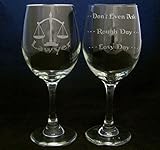 (20 Ounce) Lawyer Good Day Bad Day Don't Even Ask Large Wine Glass