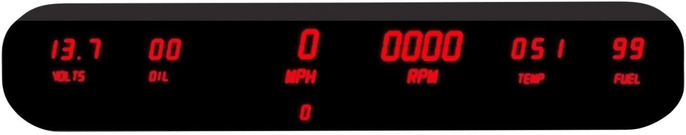 Intellitronx LED Digital Six Gauge Panel Kit w/Red LED