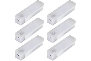 Under-Cabinet Lights 6PCS Magnetic Rechargeable LED Lights 4 Inch Dimmable Motion Sensor Light Indoor for Closet Under Cabine