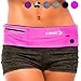 Running Belt Best Waist Pack: Fanny Pouch Waistband Case (Pink Sport Fit) Holds All Cell Phones Sports Fitness Holder Bag fits Women Men Jog Runners With Water Resistant Zipper Pocket All Waist Sizes