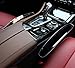 LeeQueen Car Pocket Organizer Fills the Gap Between the Seats, Premium PU Leather (Black, 2 Packs, Including 4 Velcros)