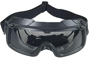 ATAIRSOFT Tactical Anti Fog Safety Protection 2 Modes Goggles Glasses for Airsoft Hiking Paintball Hunting