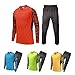 Shinestone Adult Men's Goalkeeper Armor Padded Shirt Pants with Sponge Chest Protector for Football Soccer
