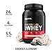 Optimum Nutrition Gold Standard 100% Whey Protein Powder, Cookies & Cream, 2 Pound (Package May Vary) primary