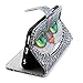 iPhone 6S Plus Case, iPhone 6 Plus Case, JanCalm [Kickstand] Pattern Premium PU Leather Wallet [Card/Cash Slots] Flip Case Cover for  iPhone 6/6S Plus + Crystal Pen (Big eye Owl)